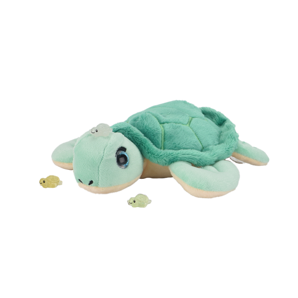 PLUSH TURTLE WITH SMALL PLASTIC TURTLE - Image 4